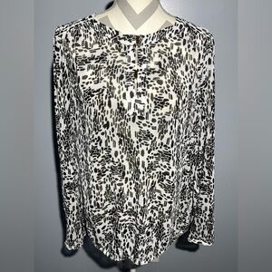 The Limited Monochrome Abstract Blouse